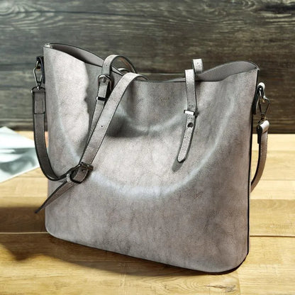 Nicole | Bolso de hombro de piel vintage