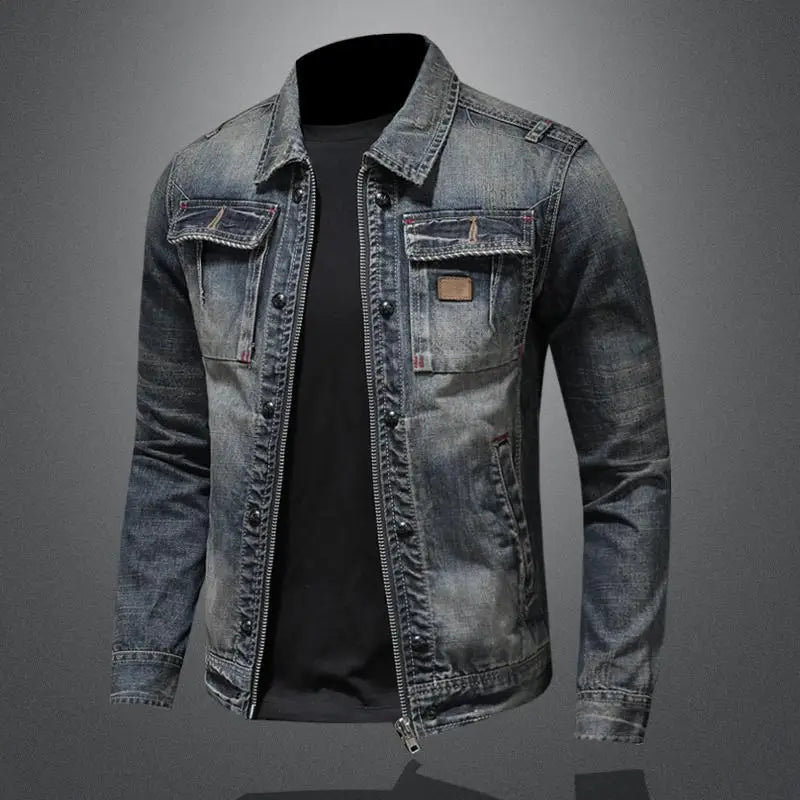 Leon | Zip-Up Denim Jacket